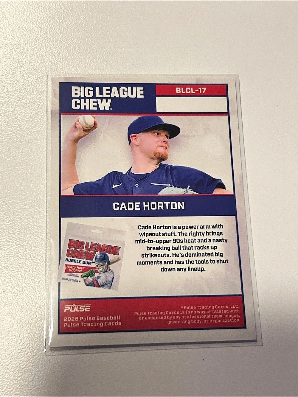 Three Cade Pulse | Other | Pulse 226 Pulse X Big League Chew Cade Horton Blcl7 ...